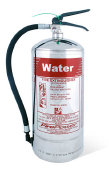 6Litre Polished Steel Water Fire Extinguisher