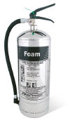 6Litre Stainless Steel Foam Fire Extinguisher